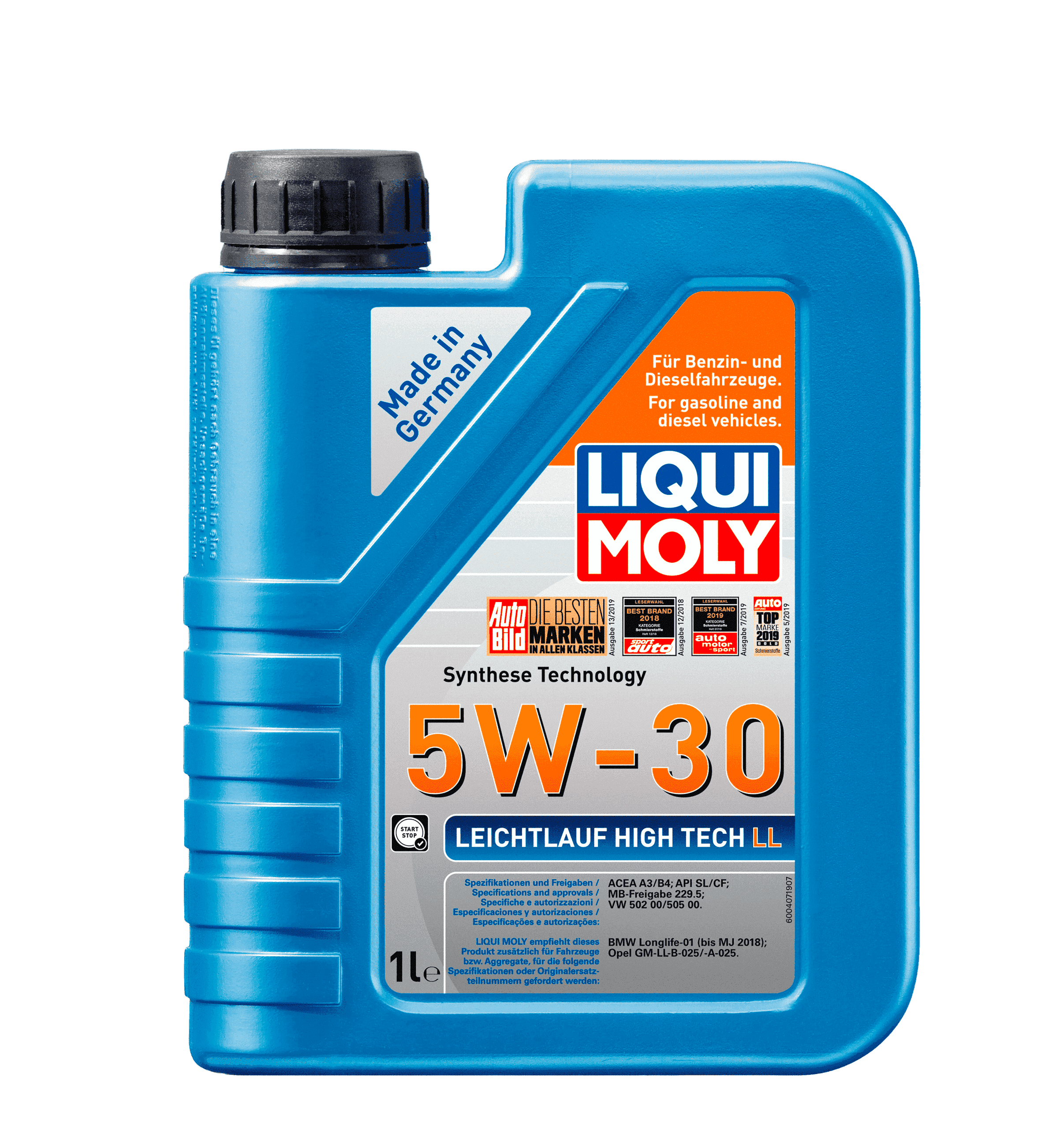 Моторное масло Liqui Moly Leichtlauf High Tech LL 5W-30, 1л (LiquiMoly: 39005)